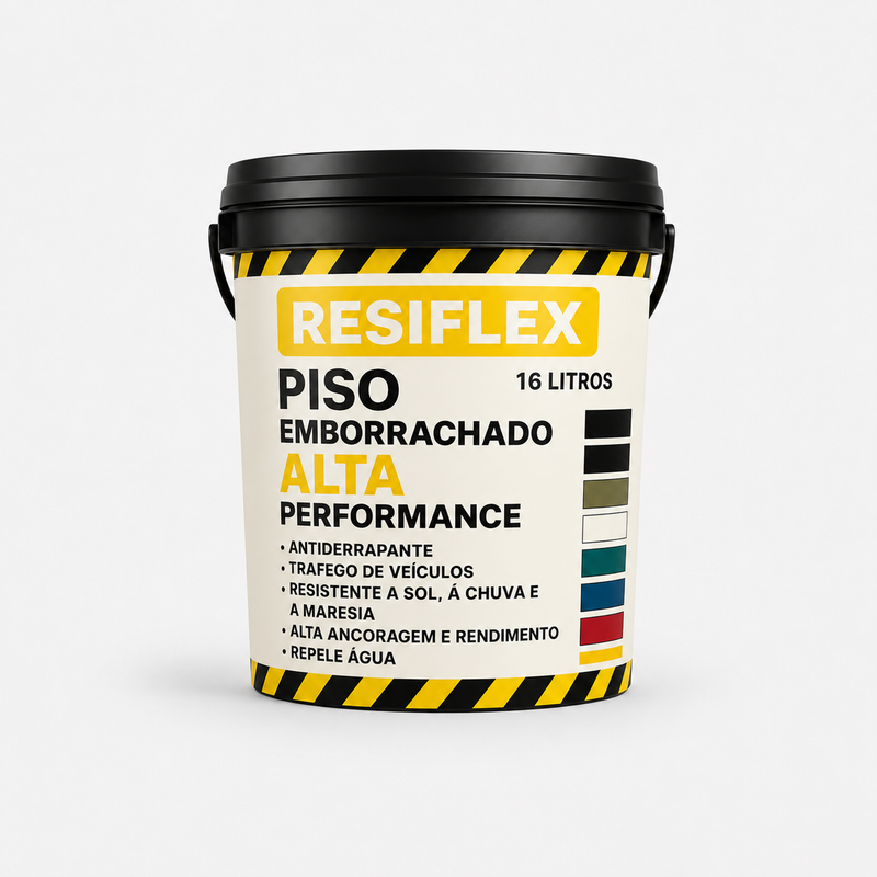 Tinta Resiflex Emborrachada para Piso Premium 3,6L e 16L
