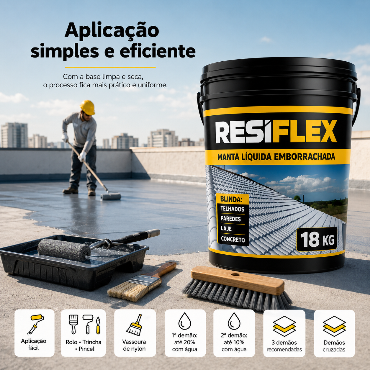 Manta Liquida Resiflex 3,6kg 12kg 18kg e 45kg