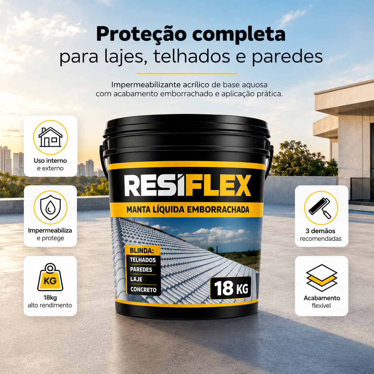 Manta Liquida Resiflex 3,6kg 12kg 18kg e 45kg
