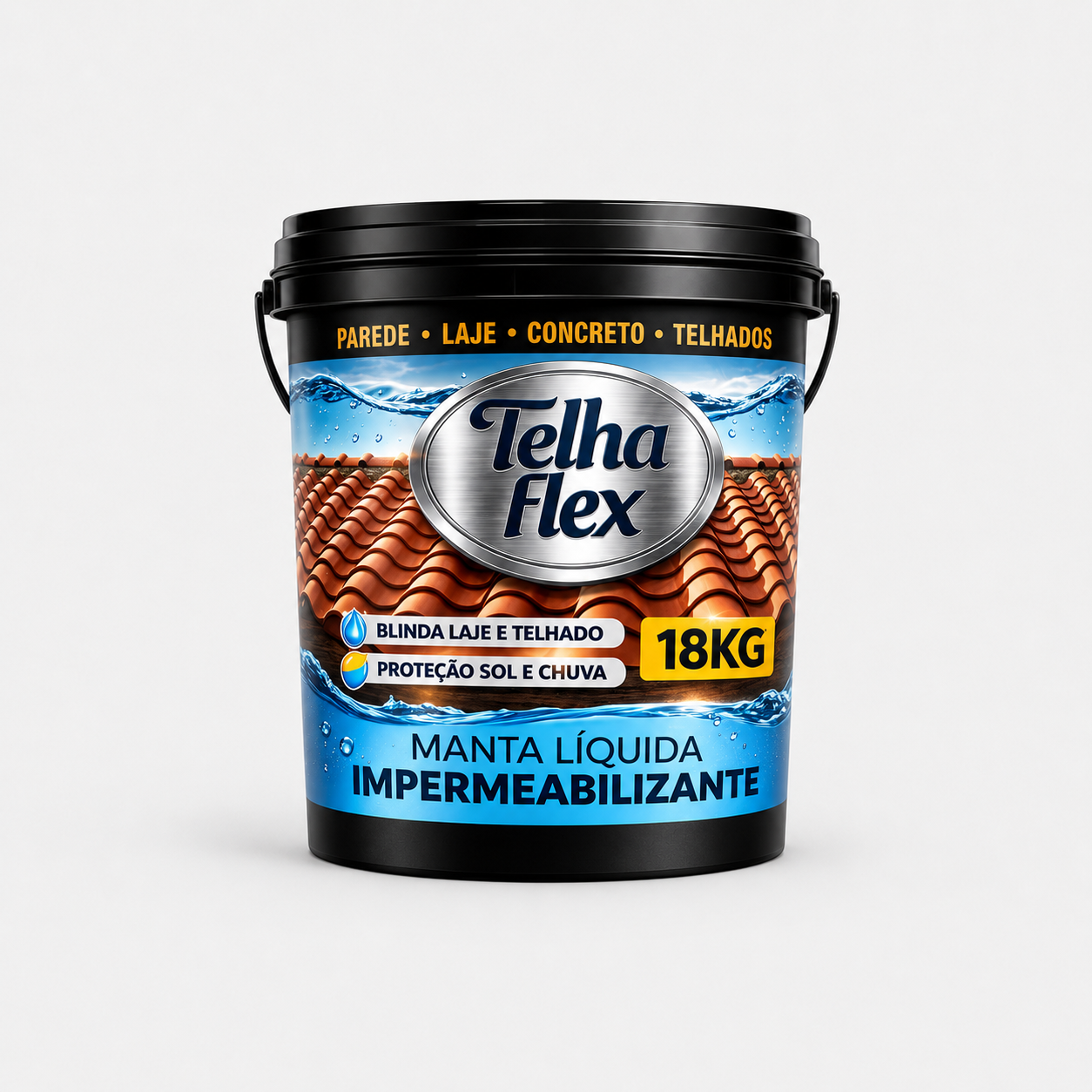 Manta Liquida Telhaflex 3,6kg 12kg 18kg e 45kg