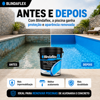 Tinta para Piscina Blindaflex 3,6kg 18kg e 45kg