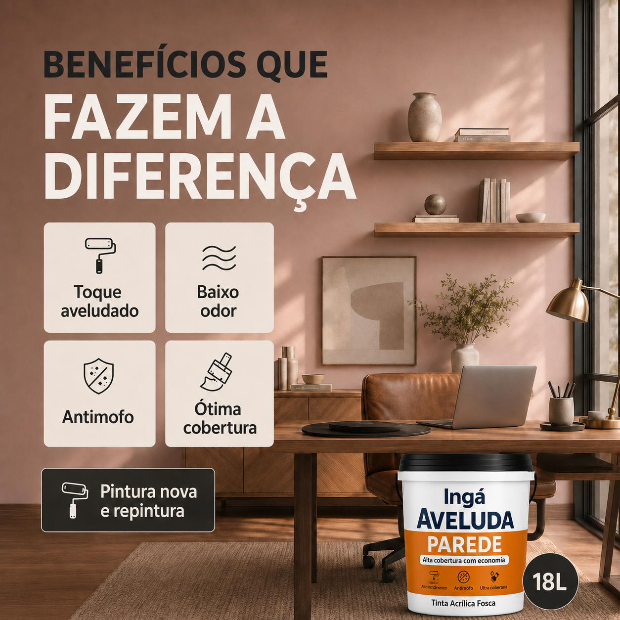 Tinta Aveludada Ingáveluda 16L