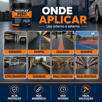 Resiflex Emborrachada Piso 3,6L e 16L