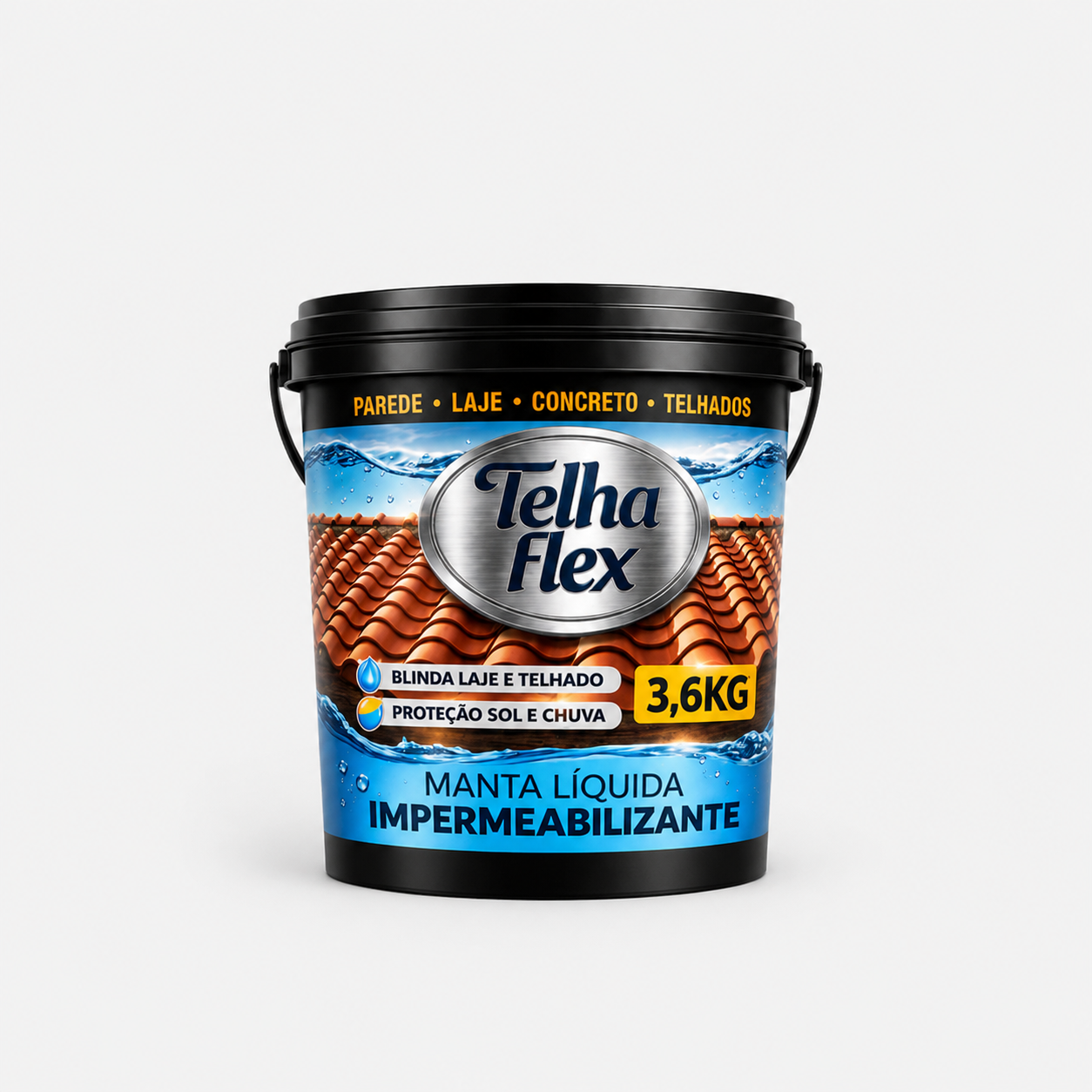 Manta Liquida Telhaflex 3,6kg 12kg 18kg e 45kg
