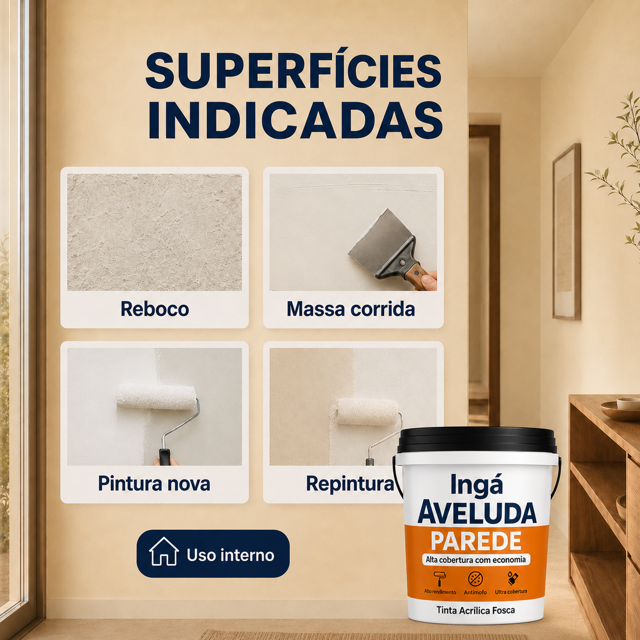 Tinta Aveludada Ingáveluda 16L