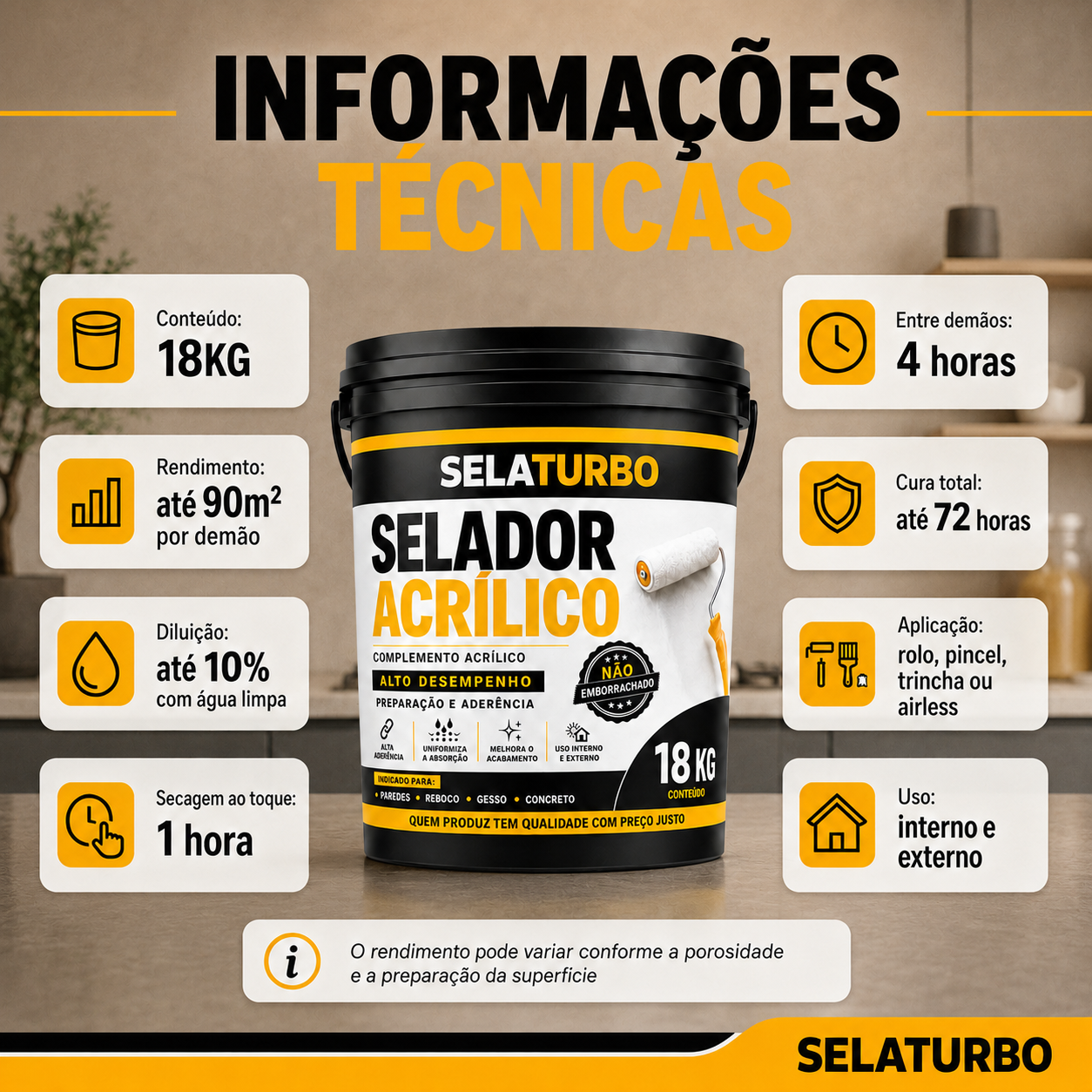 Selador Acrílico 18kg