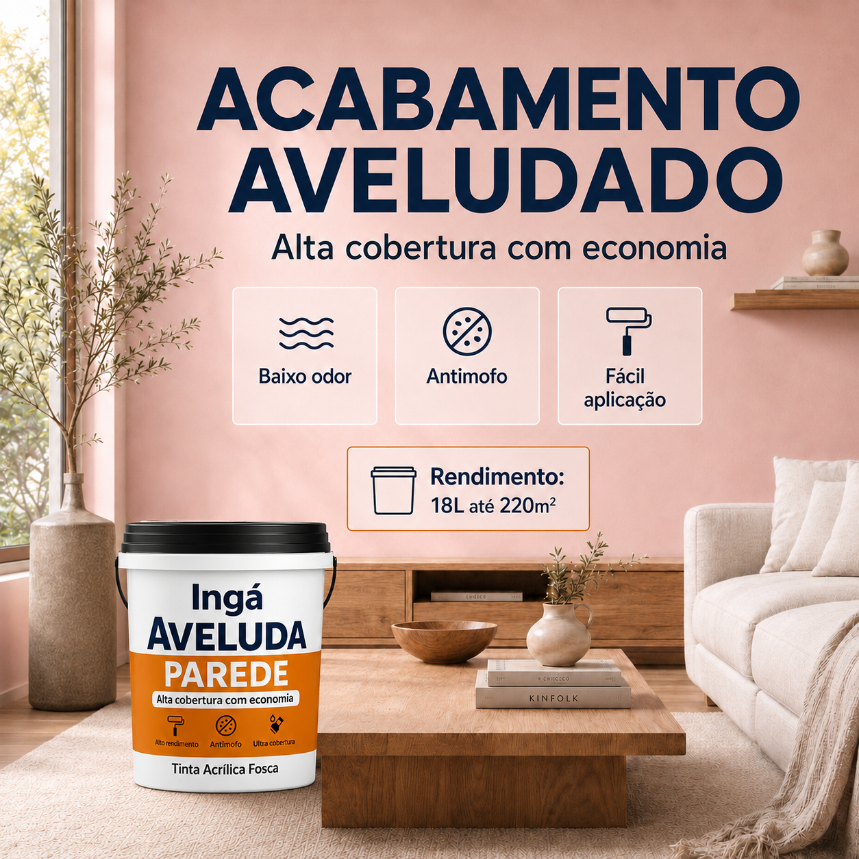 Tinta Aveludada Ingáveluda 16L