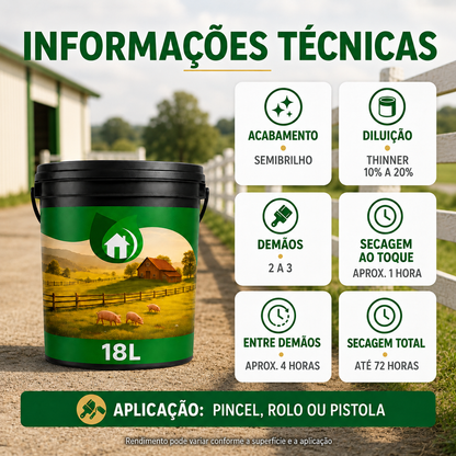 Tinta Óleo Reciclada 5L 18L e 45L
