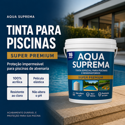 Tinta para Piscinas e Tanques Aqua Suprema 3,6L e 16L