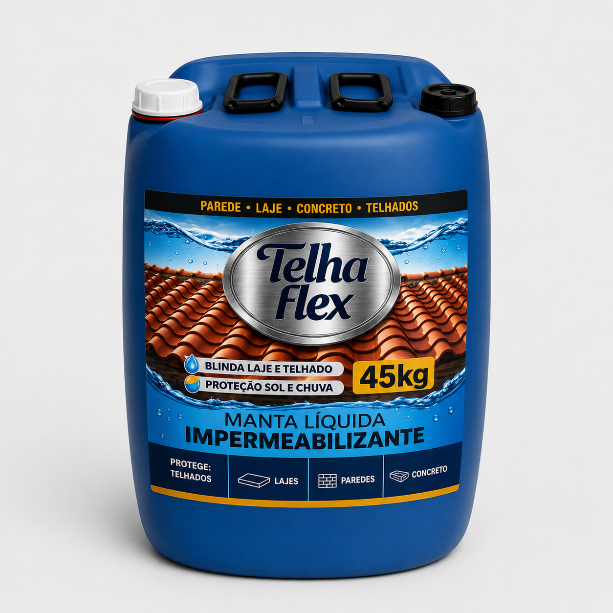 Manta Liquida Telhaflex 3,6kg 12kg 18kg e 45kg