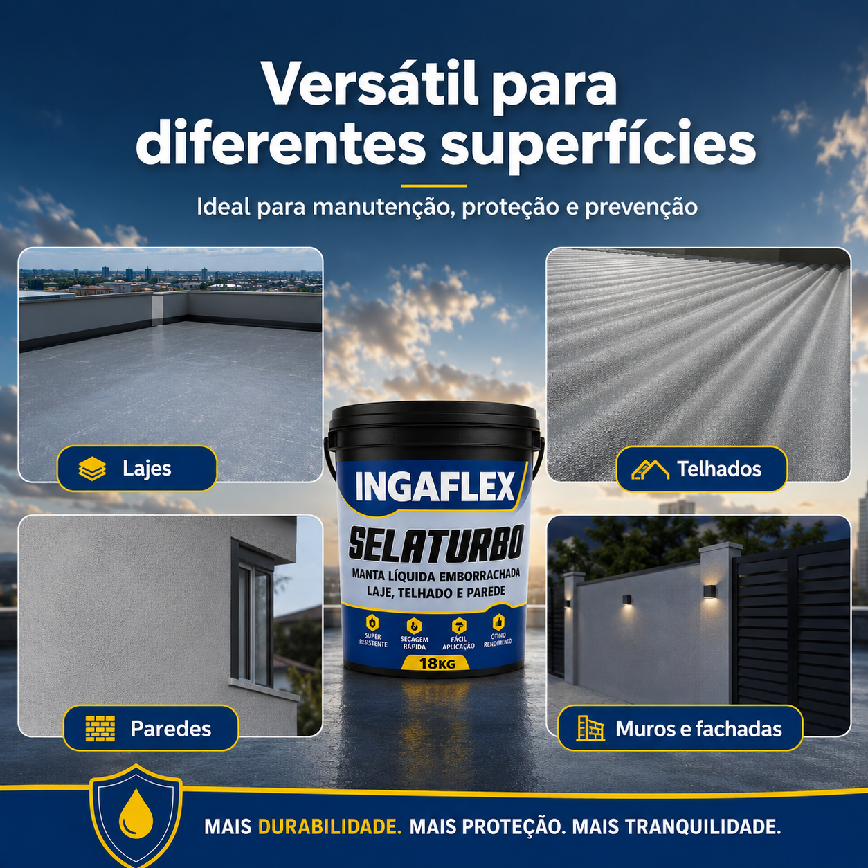 Manta Liquida Selaturbo 3,6kg 12kg 18kg e 45kg