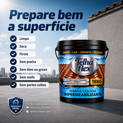 Manta Liquida Telhaflex 3,6kg 12kg 18kg e 45kg