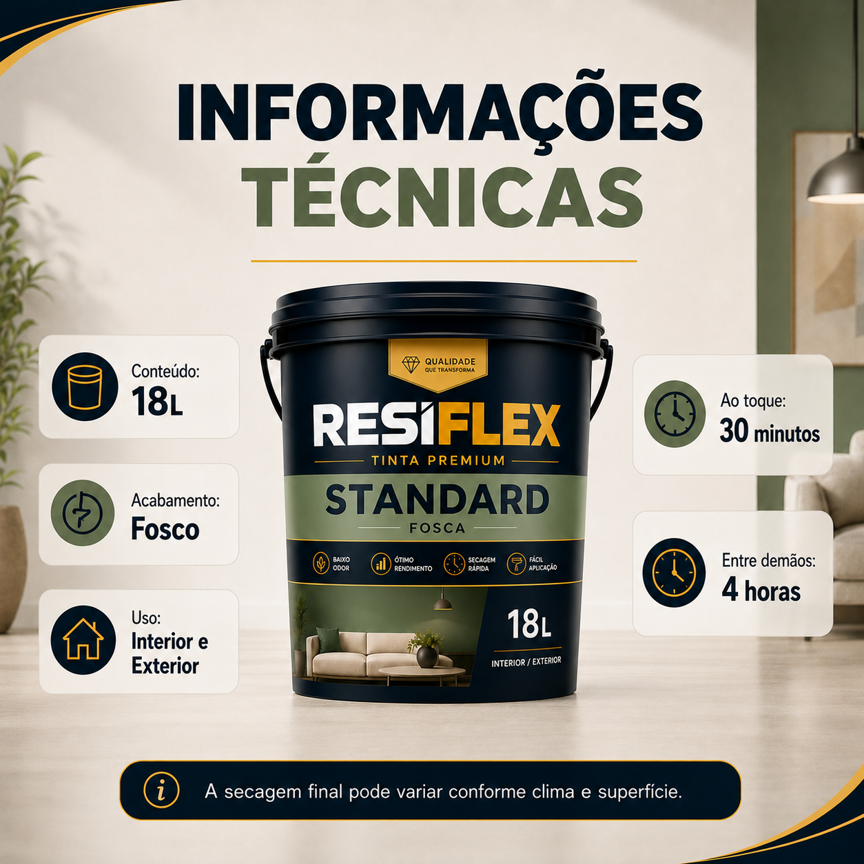 Tinta Premium Standard 18L