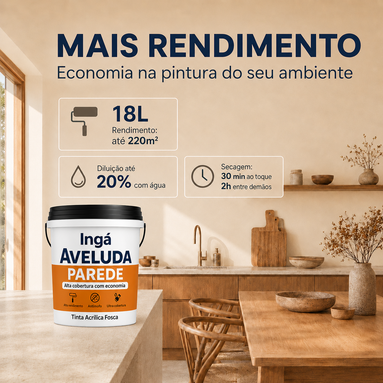 Tinta Aveludada Ingáveluda 16L