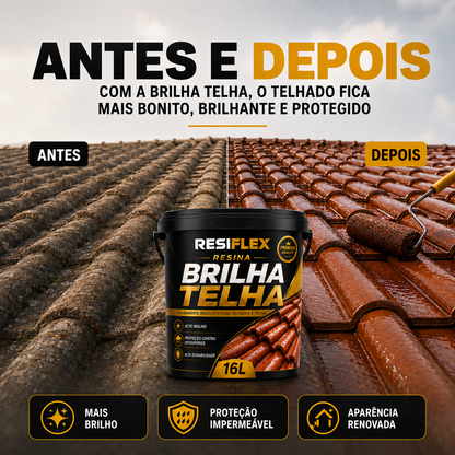 Tinta para Telhados Resiflex Brilha Telha 900ml 3,6L e 16L