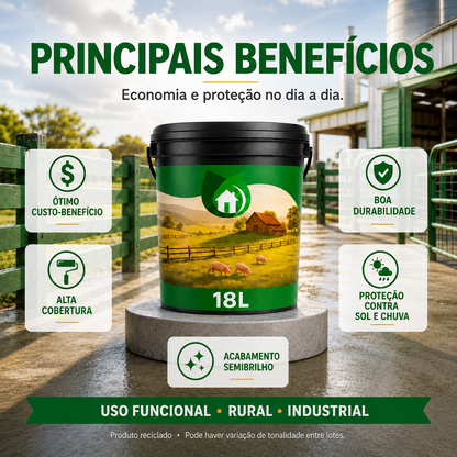 Tinta Óleo Reciclada 5L 18L e 45L