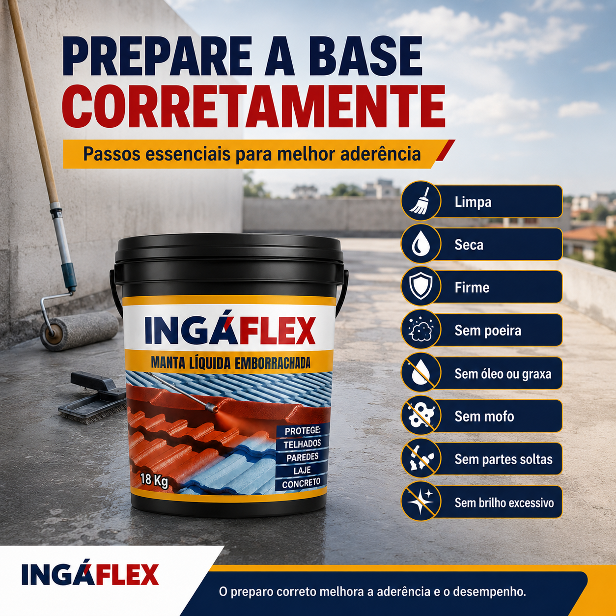 Manta Liquida Ingáflex 3,6kg 12kg 18kg e 45kg
