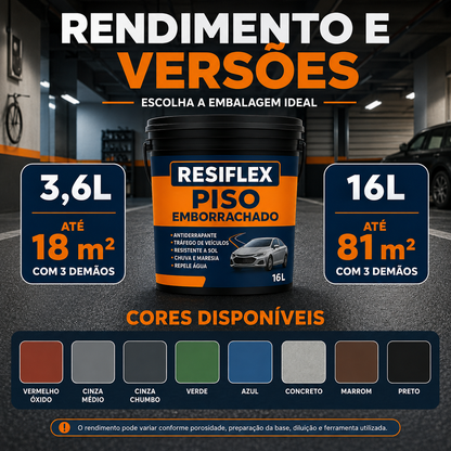 Resiflex Emborrachada Piso 3,6L e 16L