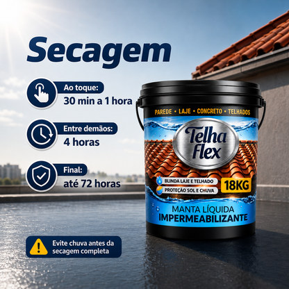 Manta Liquida Telhaflex 3,6kg 12kg 18kg e 45kg