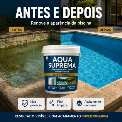 Tinta para Piscinas e Tanques Aqua Suprema 3,6L e 16L