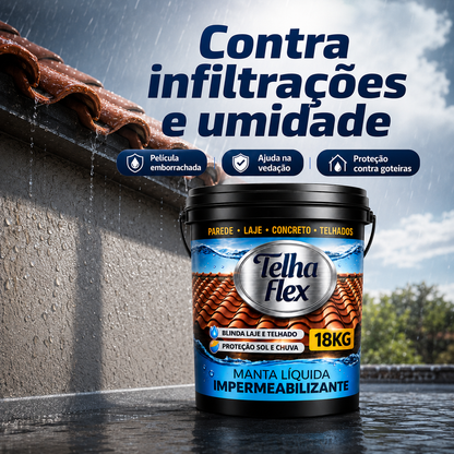 Manta Liquida Telhaflex 3,6kg 12kg 18kg e 45kg